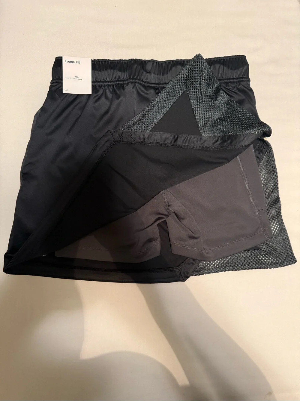Nike Jordan Black Athletic Skirt with Shorts Attached